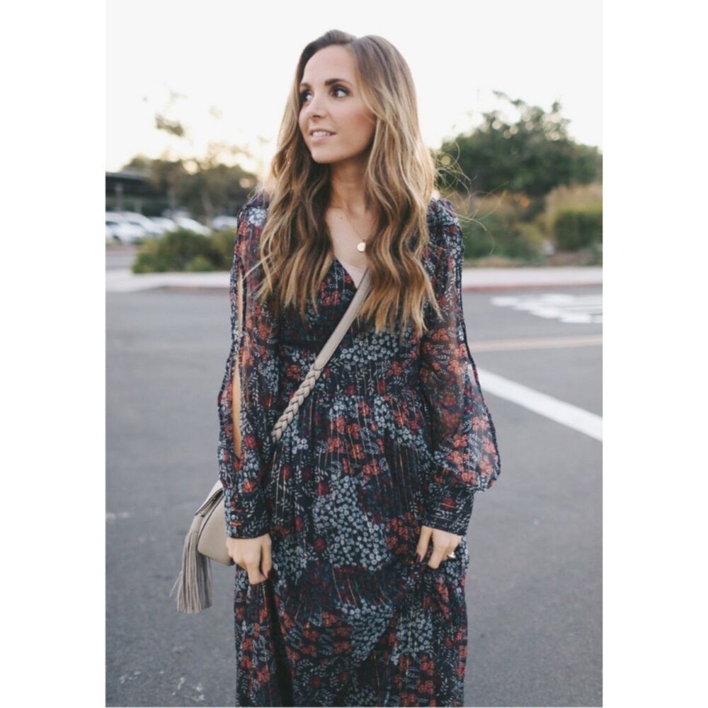 Nwot Modcloth Loop, Twirl & Arch Long Sheer Split… - image 5